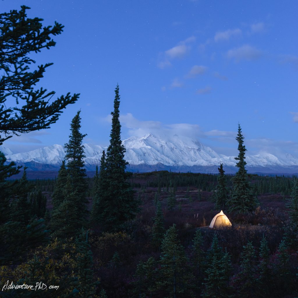 Night at the Wonder Lake Campground