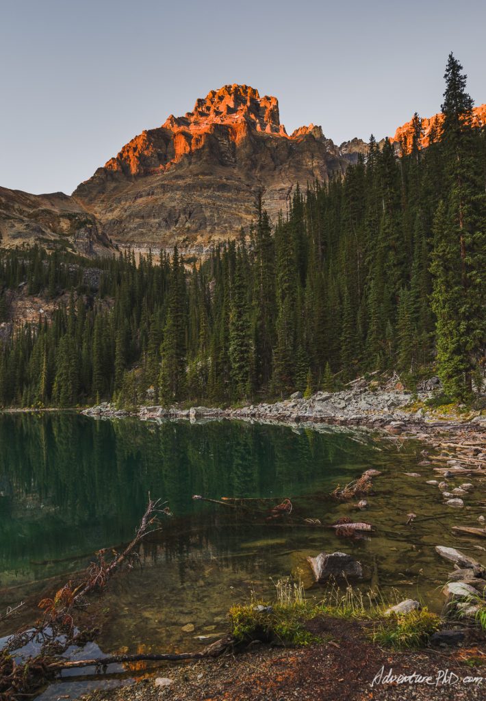 Lake O'hara at sunset
