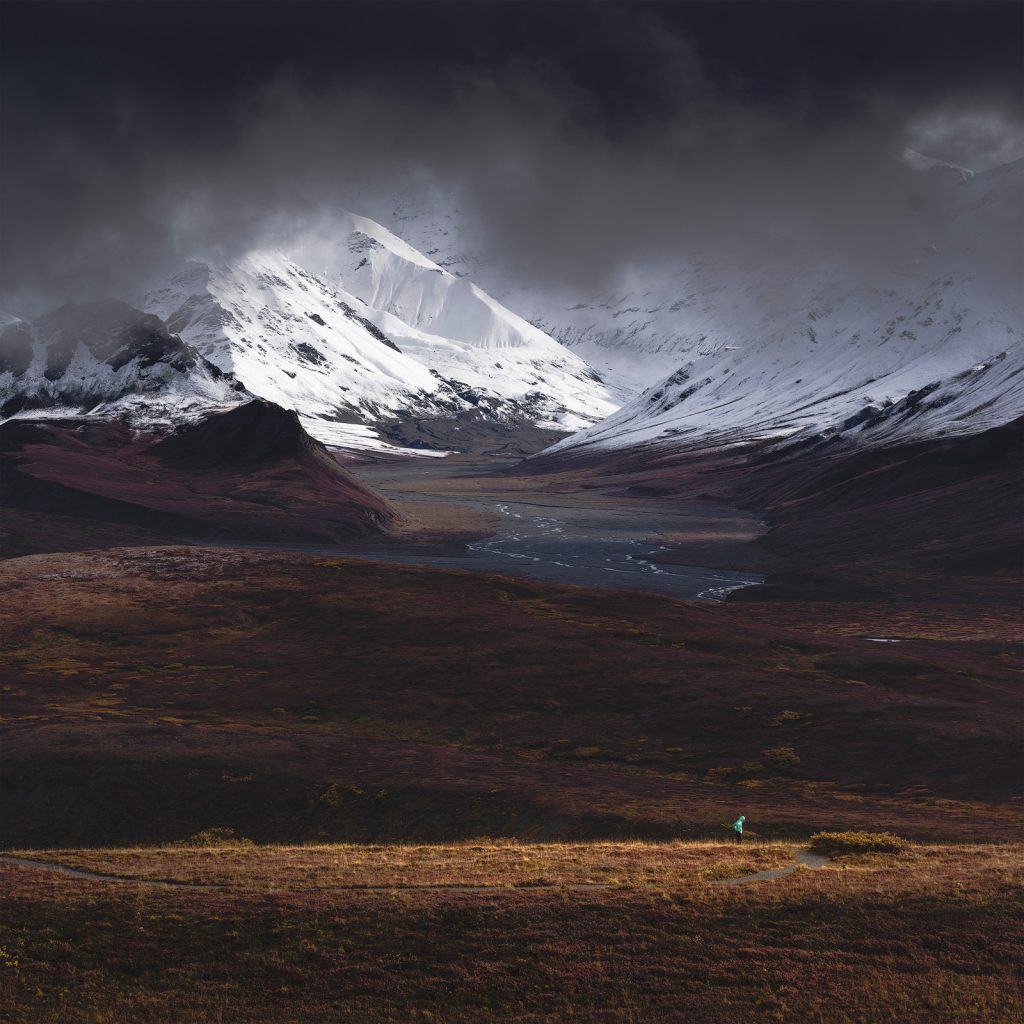 Lone in the mountains