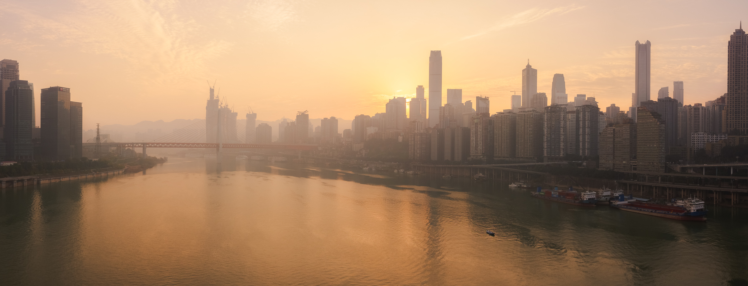Chongqing city at sunrise