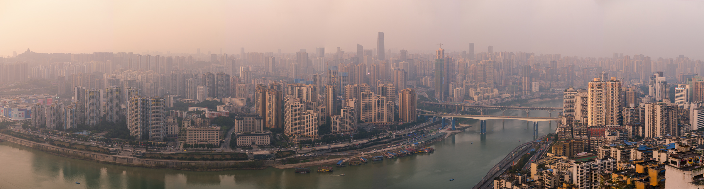Chongqing Jianbei skyline panorama