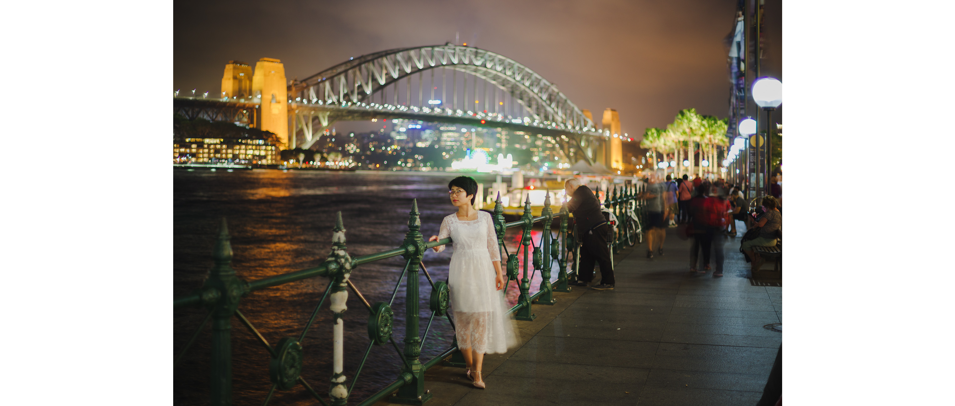 Circular Quay night portrait