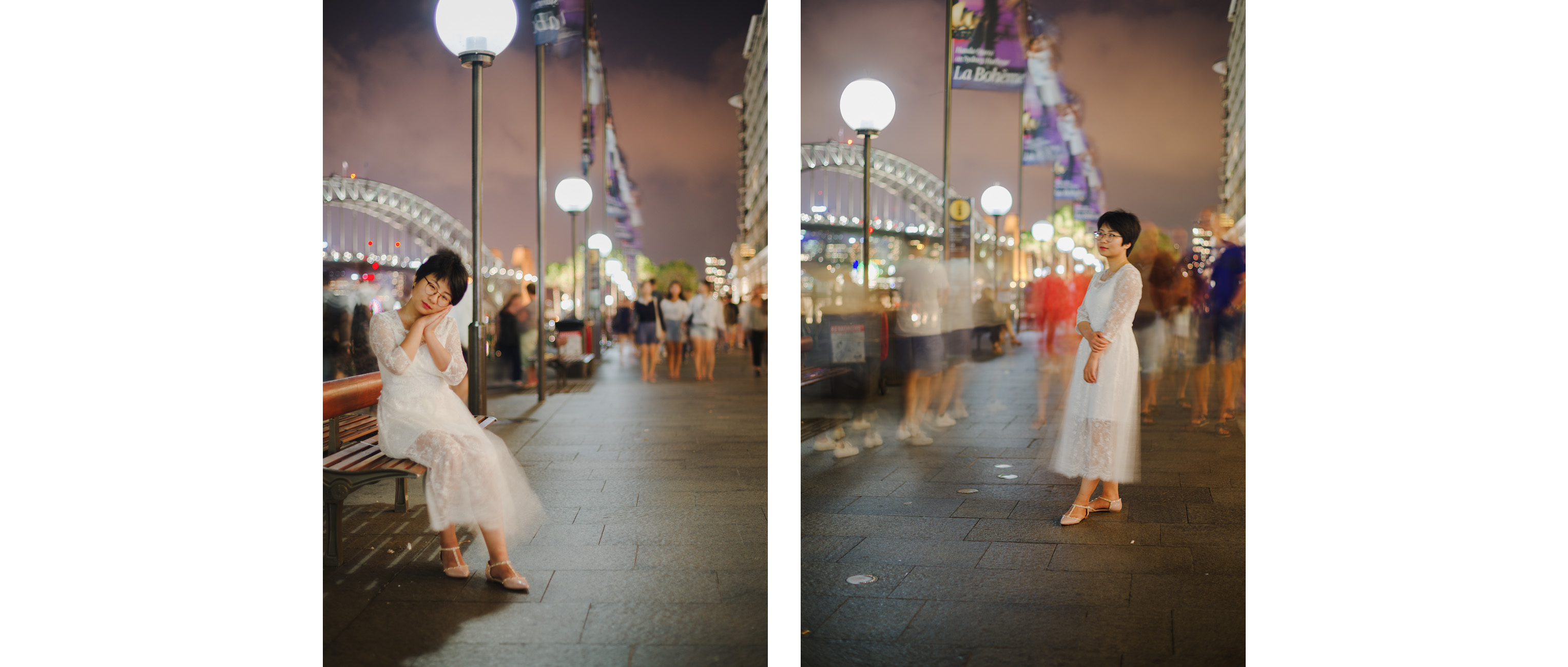 Circular Quay night portrait