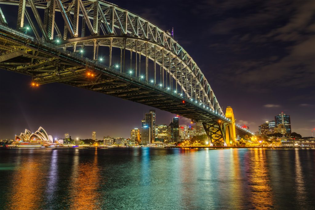 Sydney at night