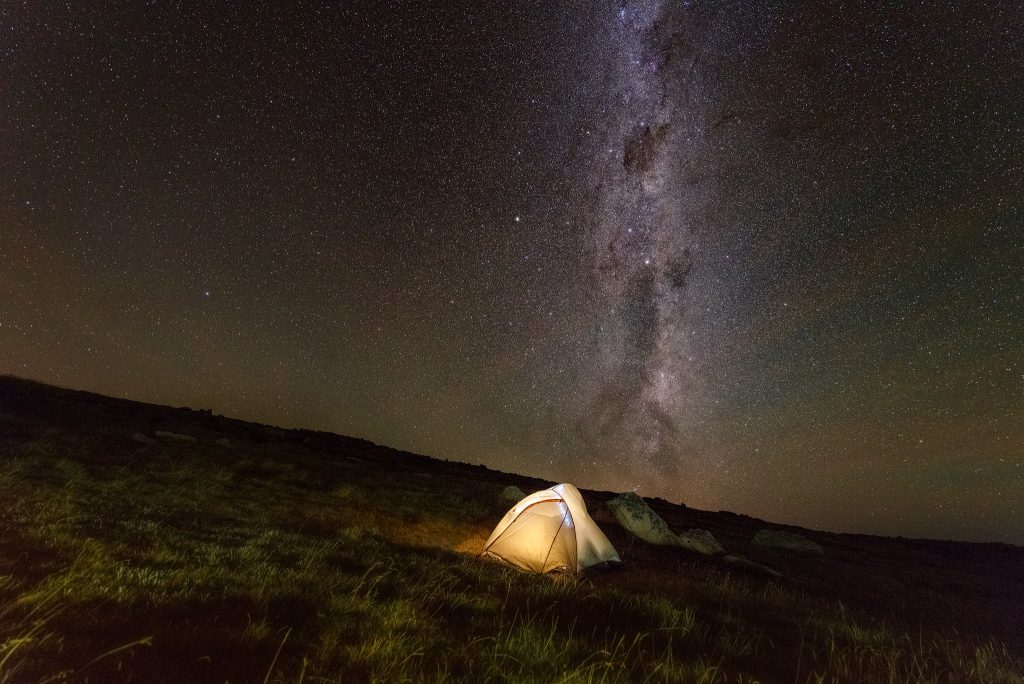 Camping near the Mount Kosciuszko summit