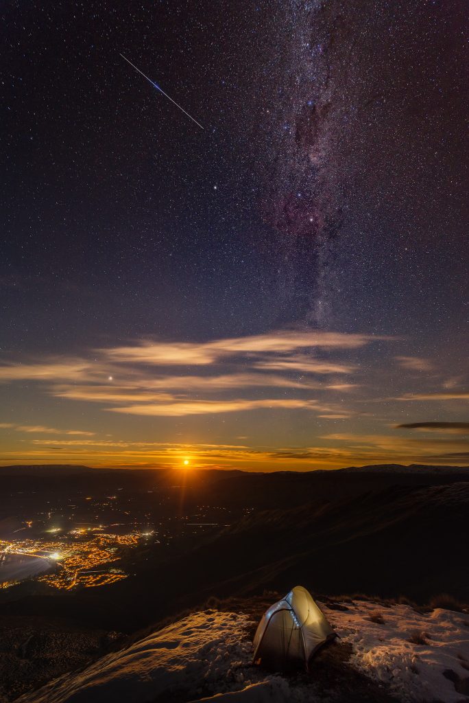 Night photography from the Roy's Peak.