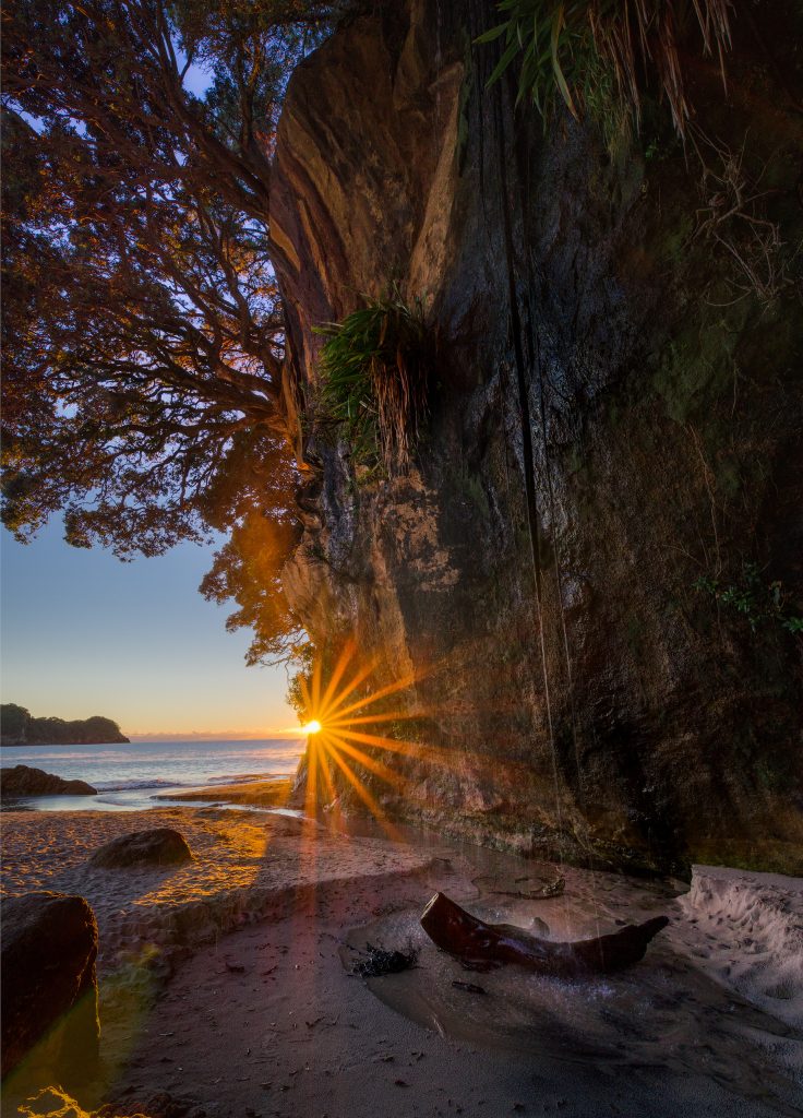 Cathedral Cove Waterfall