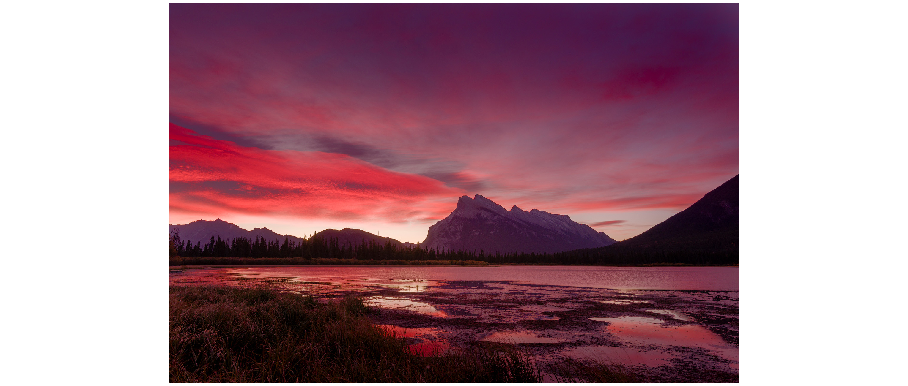 Vermilion Lakes morning glow, Banff Landscape photography