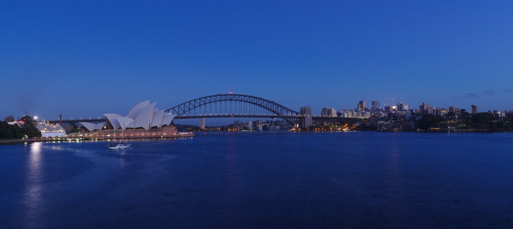 Sydney morning city view