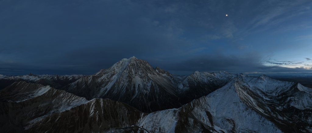 Yala Snow Mountain at Night